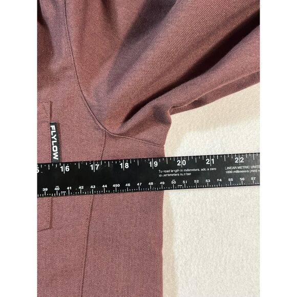 Women's Fly Low Brigitte Tech Flannel Shirt Medium Snap Button Gorpcore Western - Picture 8 of 10